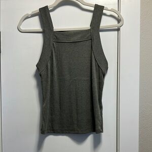 Carly Jean Los Angeles Green Fitted Sleeveless Tank Top